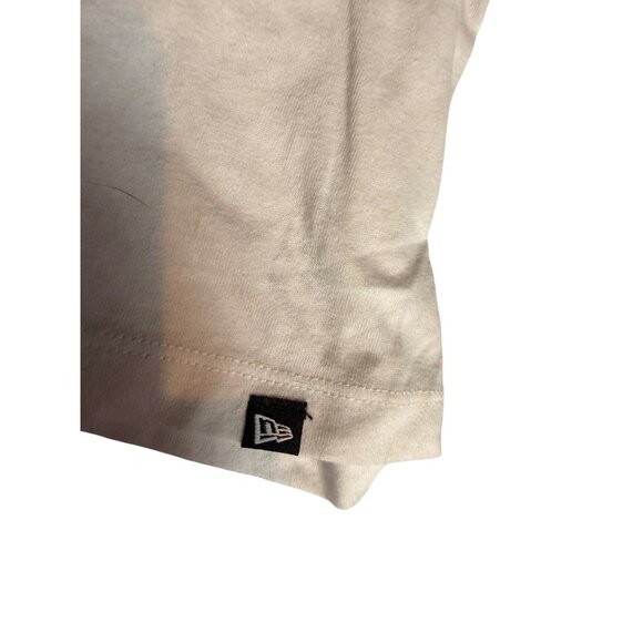 Chicago Cubs Womens Striped Short Sleeve T-Shirt By New Era Size L - Picture 2 of 9